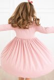 Vintage Pink 3/4 Sleeve Pocket Twirl Dress - Mila & Rose ®