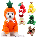 Cute Fruit Dog Clothes For Small Dogs Hoodies Winter Warm Fleece Pet Clothing Puppy Cat Costume Coat For French Chihuahua Outfit - My Store - Flyclothing LLC