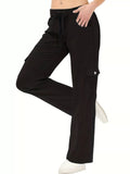 Relaxed Fit Active Pants with Drawstring Waist - Trendsi - Flyclothing LLC