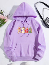 Graphic Drawstring Hoodie with Pocket - Trendsi - Flyclothing LLC