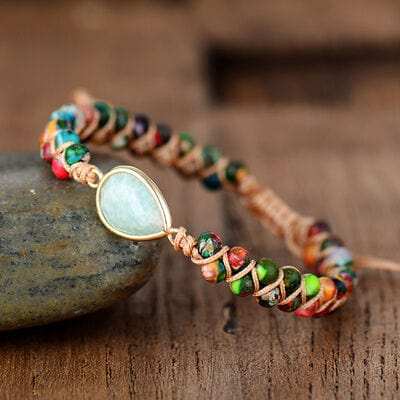 Handmade Teardrop Shape Beaded Bracelet - Trendsi - Flyclothing LLC