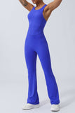 Crisscross Wide Strap Sleeveless Jumpsuit - Trendsi - Flyclothing LLC