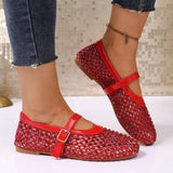 Sparkling Mesh Mary Jane Sneakers - Trendsi - Flyclothing LLC