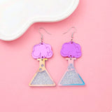 Funky Science Beaker Dangle Earrings - Trendsi - Flyclothing LLC