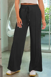 Drawstring Wide Leg Pants with Pockets - Trendsi - Flyclothing LLC