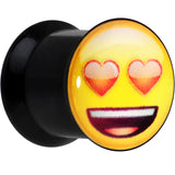 00G Licensed Heart Eyes emoji Acrylic Double Flare Plug Set - BodyCandy - Flyclothing LLC