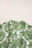 Printed Open Front Top and Shorts Set - Trendsi - Flyclothing LLC