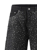 Men's Rhinestone Shorts with Pockets - Trendsi - Flyclothing LLC