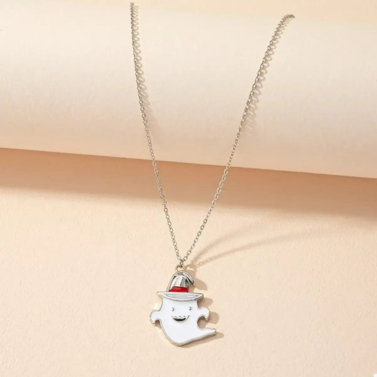 Halloween Cute Ghost Pendant Necklace - Trendsi - Flyclothing LLC