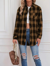 Casual Plaid Button Up Shirt - Trendsi - Flyclothing LLC