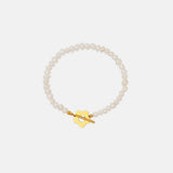Titanium Steel Pearl Flower Bracelet - Trendsi - Flyclothing LLC