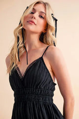 Aemi+Co Lace Detail Mini Cami Dress - Trendsi - Flyclothing LLC