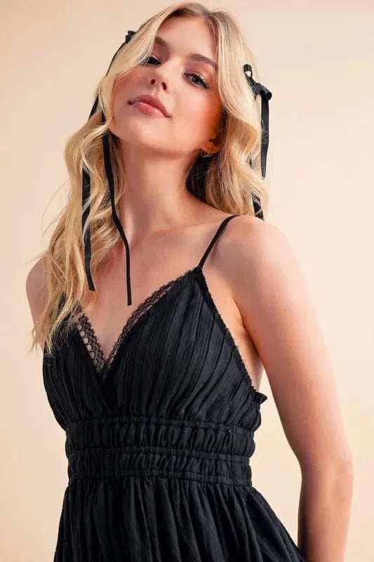 Aemi+Co Lace Detail Mini Cami Dress - Trendsi - Flyclothing LLC