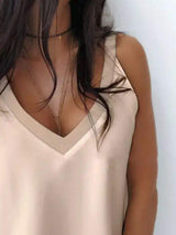 V-Neck Wide Strap Cami - Trendsi - Flyclothing LLC