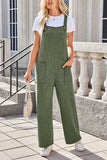 Lovelet Square Neck Wide Strap Overalls with Pockets - Trendsi - Flyclothing LLC