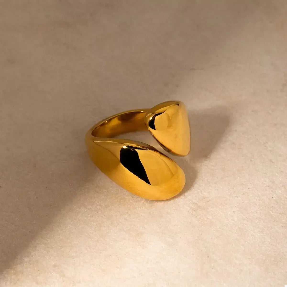 Stainless Steel Bypass Ring - Trendsi - Flyclothing LLC
