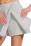 Zenana Wrap Front Skort - Trendsi