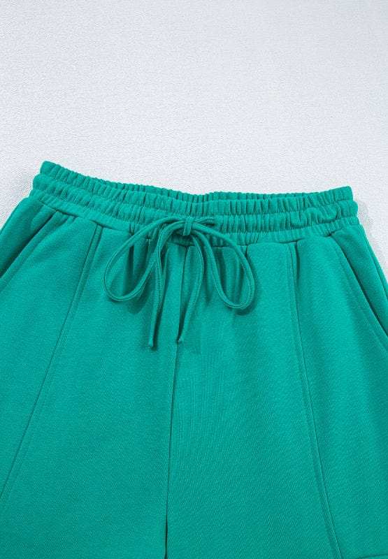 Full Size Round Neck Long Sleeve Top and Drawstring Pants Set - Trendsi - Flyclothing LLC