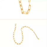 18K Gold-Plated Chain Necklace - Trendsi - Flyclothing LLC