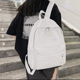PU Leather Zip Backpack Bag - Trendsi - Flyclothing LLC