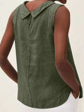 Full Size Round Neck Sleeveless Top - Trendsi - Flyclothing LLC