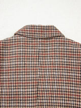 Houndstooth Lapel Collar Blazer - Trendsi - Flyclothing LLC