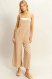 HYFVE Textured Wide Leg Overall - Trendsi