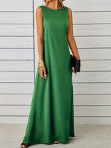 Sleeveless Flowy Maxi Dress - Trendsi - Flyclothing LLC