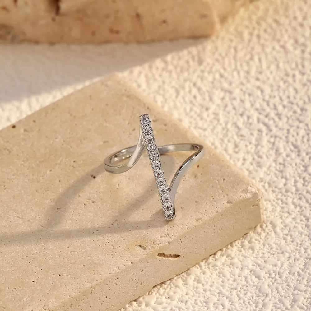 Irregular Rhinestone Ring - Trendsi - Flyclothing LLC