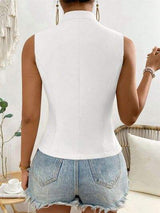 Button Down Vest Coat - Trendsi - Flyclothing LLC