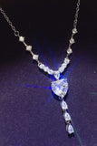 3 Carat Moissanite 925 Sterling Silver Drop Necklace - Trendsi