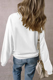 TEXAS Round Neck Dropped Shoulder Sweatshirt - Trendsi