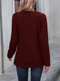 Round Neck Long Sleeve T-Shirt - Trendsi
