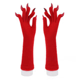 Halloween Silicone Meat Mat Long Gloves