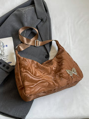 PU Leather Adjustable Strap Shoulder Bag - Trendsi