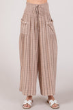 SAGE + FIG Cotton Gauze Wash Stripe Pants - Trendsi
