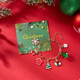 18K Gold-Plated Resin Christmas Theme Bracelet - Trendsi - Flyclothing LLC