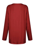 Full Size Pocketed Round Neck Long Sleeve T-Shirt - Trendsi - Flyclothing LLC