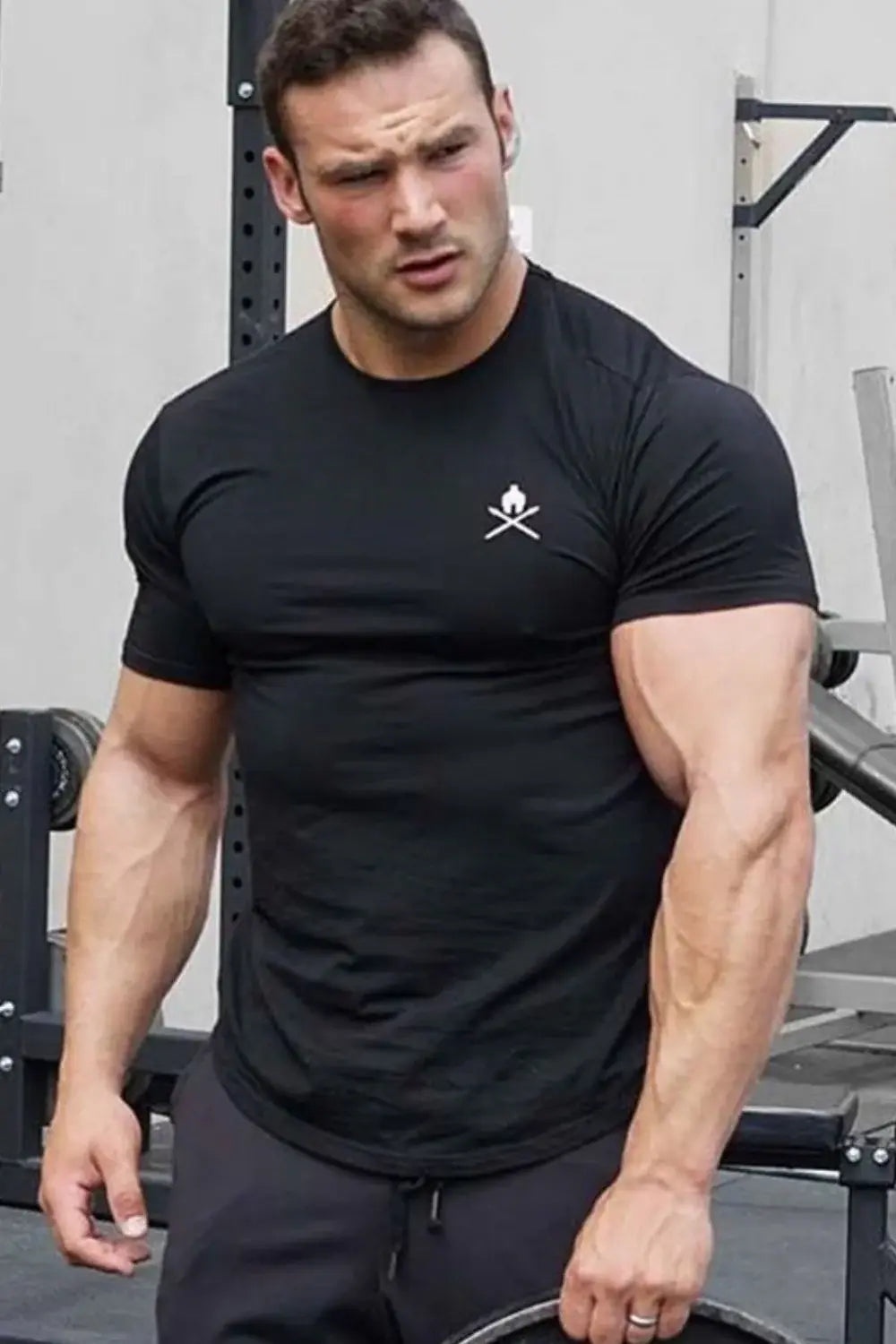 Men's Round Neck Short Sleeve T-Shirt - Trendsi - Flyclothing LLC