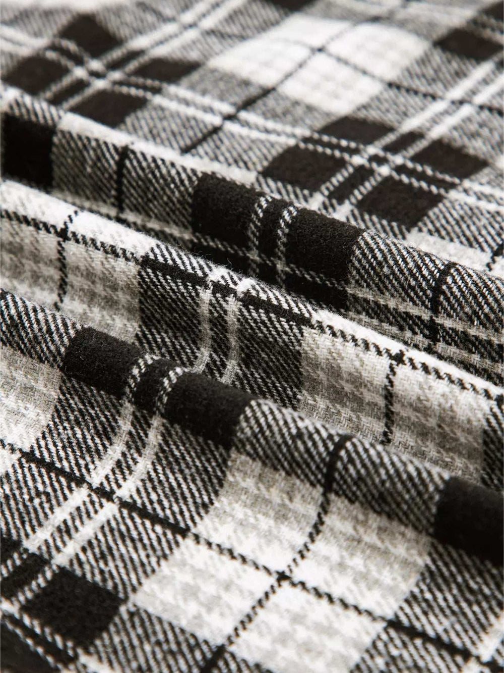 Plaid Print Chest Pockets Buttoned Shirt - Trendsi - Flyclothing LLC