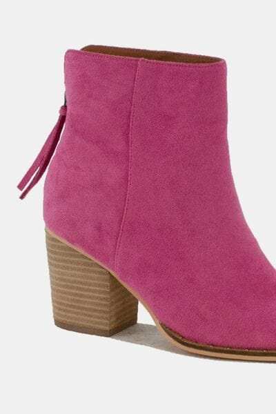 Beast Fashion Suede Point Toe Ankle Booties - Trendsi - Flyclothing LLC
