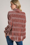 Umgee Ruched Tiered Button Up Shirt - Trendsi