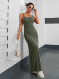 Ribbed Maxi Tank Dress - Trendsi - Flyclothing LLC