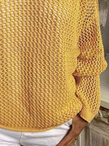 Openwork Long Sleeve Hooded Knit Cover Up - Trendsi - Flyclothing LLC