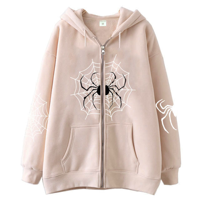 Spider Zipper Sweater Halloween Decoration - My Store - Flyclothing LLC