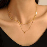 18K Gold-Plated Minimalist Necklace - Trendsi - Flyclothing LLC