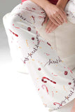 Round Neck Long Sleeve Top and Printed Pants Lounge Set - Trendsi - Flyclothing LLC