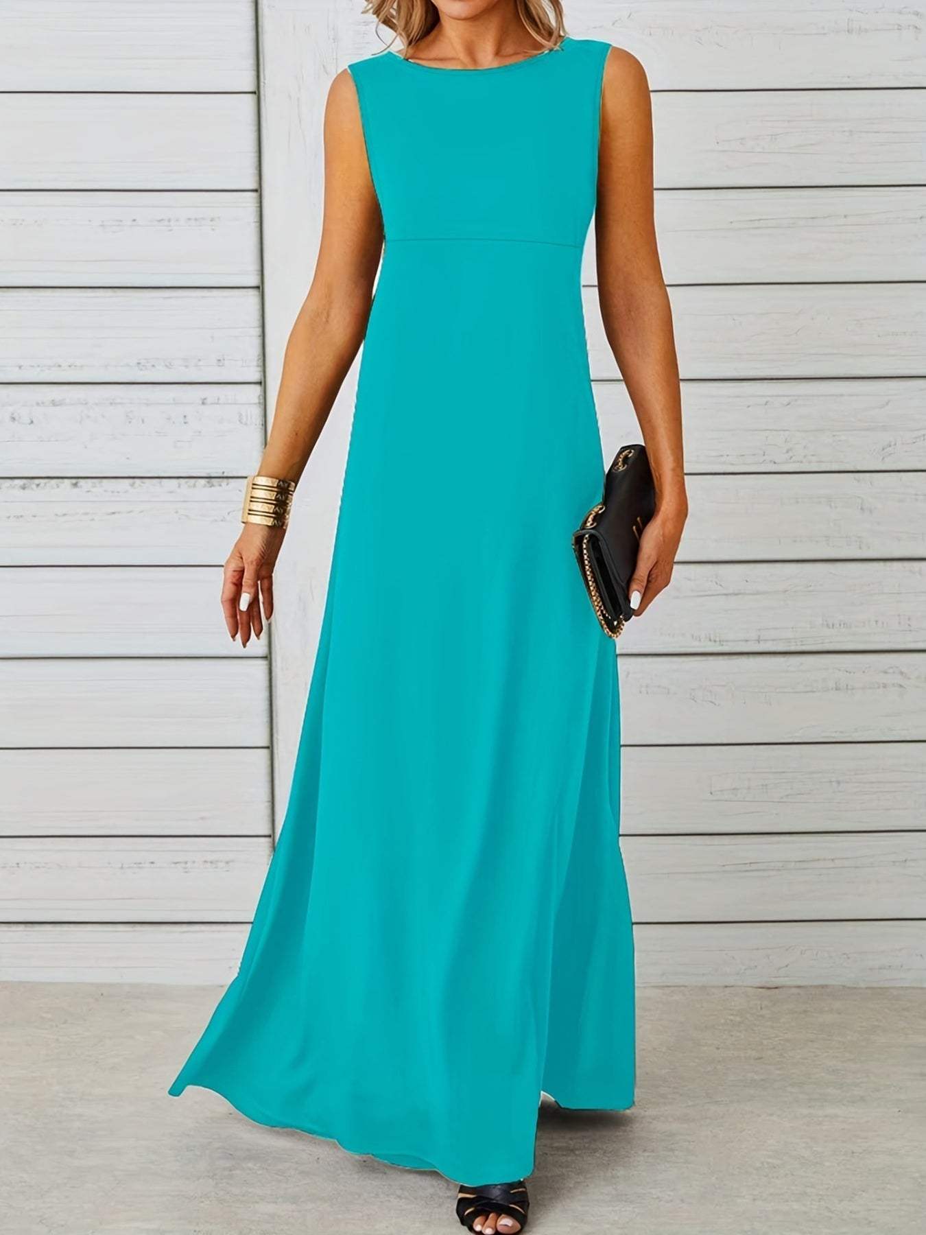 Sleeveless Flowy Maxi Dress - Trendsi - Flyclothing LLC