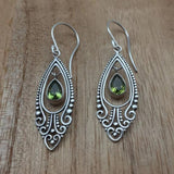 Alloy Rhinestone Cutout Earrings - Trendsi