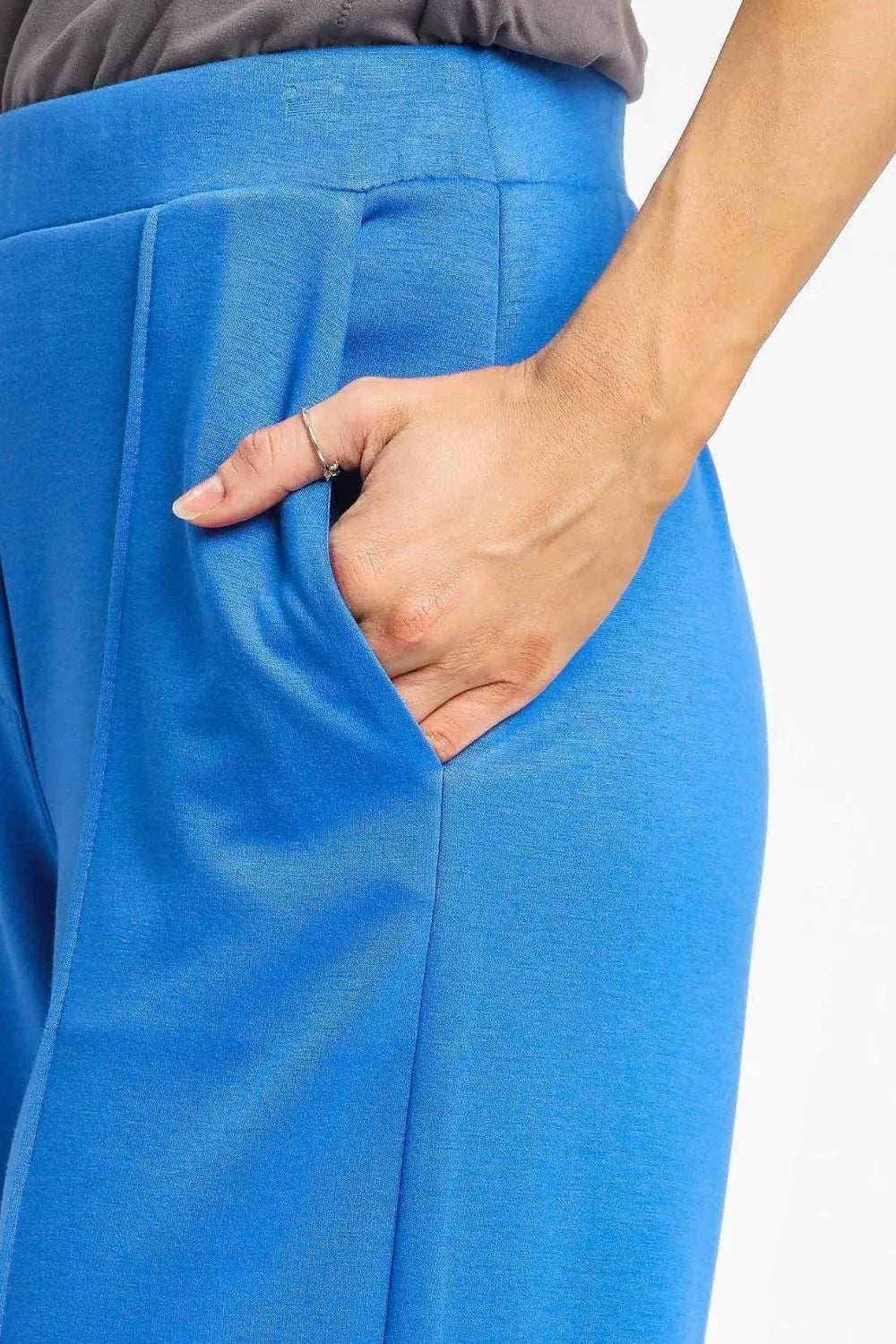 Umgee High Waisted Wide Leg Pants - Trendsi - Flyclothing LLC